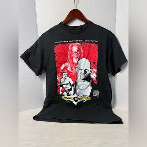 Men's Black WWE Royale Rumble Stone Cold Steve Austin The Rock Graphic T-Shirt